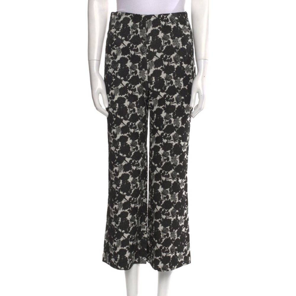 Baum Und Pferdgarten jaquard floral pants cropped flare